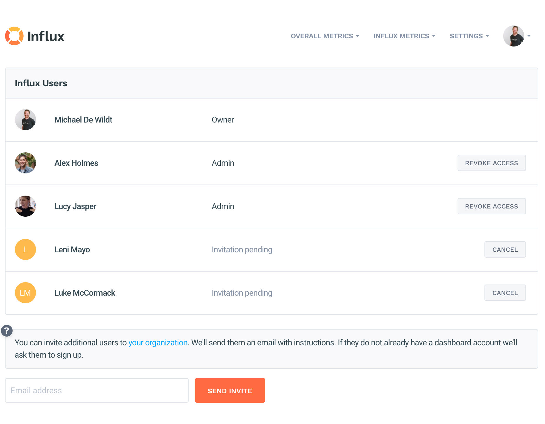 New Feature: Multi-user access for the Influx dashboard - Influx